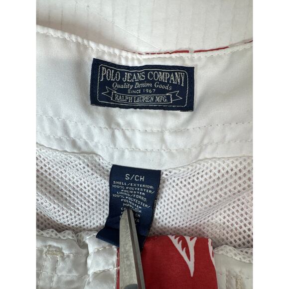 POLO Jeans Company Ralph Lauren Floral Swim Suit Trunk Surf Shorts 10" Sz Small - Picture 5 of 5